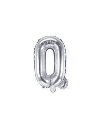 Foil Balloon Letter ''Q'', 35cm, silver