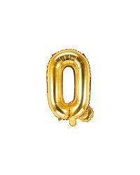 Foil Balloon Letter ''Q'', 35cm, gold