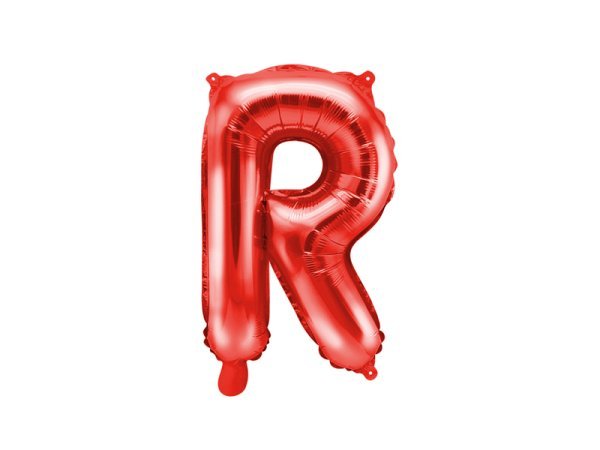 Foil Balloon Letter ''R'', 35cm, red