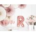 Foil Balloon Letter ''R'', 35cm, rose gold