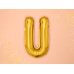 Foil Balloon Letter ''U'', 35cm, gold