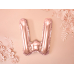 Foil Balloon Letter ''W'', 35cm, rose gold