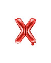 Foil Balloon Letter ''X'', 35cm, red