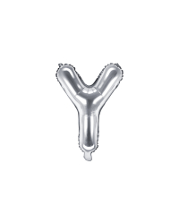 Foil Balloon Letter ''Y'', 35cm, silver