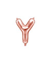 Foil Balloon Letter ''Y'', 35cm, rose gold