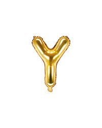 Foil Balloon Letter ''Y'', 35cm, gold