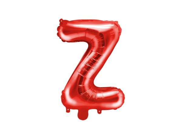 Foil Balloon Letter ''Z'', 35cm, red