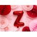 Foil Balloon Letter ''Z'', 35cm, red