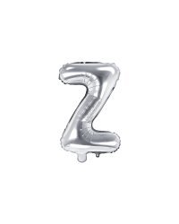 Foil Balloon Letter ''Z'', 35cm, silver