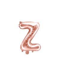 Foil Balloon Letter ''Z'', 35cm, rose gold