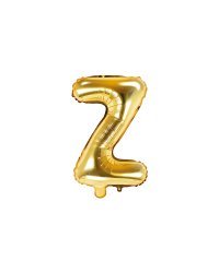 Foil Balloon Letter ''Z'', 35cm, gold