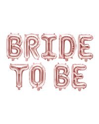 Foil Balloon Bride to be, 340x35cm, rose gold