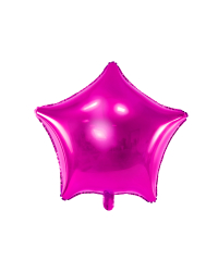 Foil Balloon Star, 48cm, dark pink