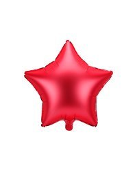 Foil balloon Star, 48cm, red