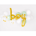 Foil balloon Boy, gold, 63.5x74cm