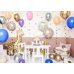 Foil balloon Happy Birthday, 35cm, light pink