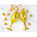 Foil balloon Glass, 28x80cm, gold