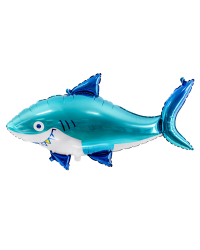 Foil balloon Shark, 92x48cm, mix