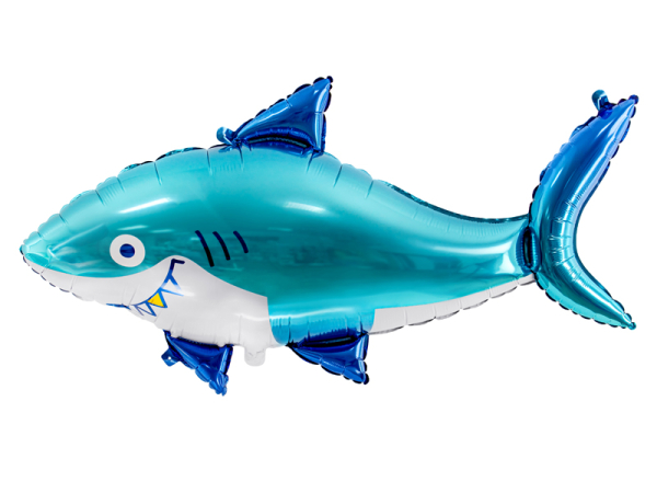 Foil balloon Shark, 92x48cm, mix