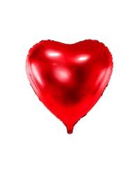 Foil balloon Heart, 72x73cm, red