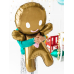 Foil Ballon Gingerbread Man, 58x86cm, mix