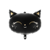 Foil Balloon Cat, 48x36cm, black