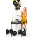 Foil balloon Happy Birthday, 40cm, black