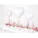 Foil Balloon Heart, 45cm, white