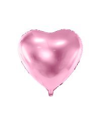 Foil Balloon Heart, 45cm, light pink