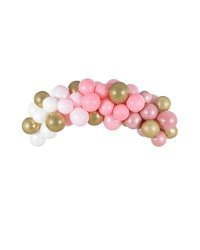 Balloon garland - pink, 200cm (1 pkt / 60 pc.)