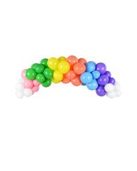 Balloon garland - Rainbow, 200cm (1 pkt / 60 pc.)