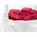 Wedding basket for rose petals or coins, white