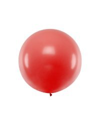 Round Balloon 1m, Pastel Red