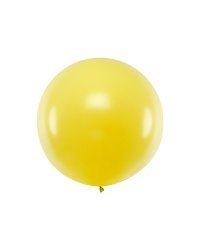 Round Balloon 1m, Pastel Yellow