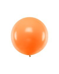 Round Balloon 1m, Pastel Orange