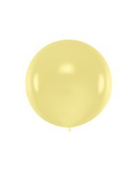 Round Balloon 1m, Pastel Cream