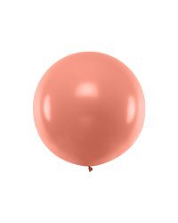 Round Balloon 1m, metallic Rose Gold