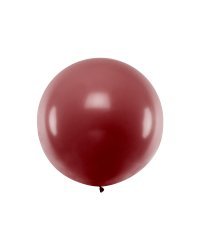 Round Balloon 1m, Pastel Burgundy