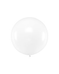 Round Balloon 1m, Pastel Clear