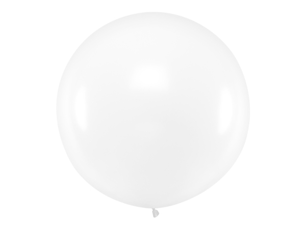 Round Balloon 1m, Pastel Clear