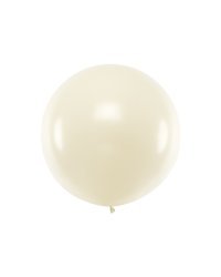 Round Balloon 1m, Metallic Pearl