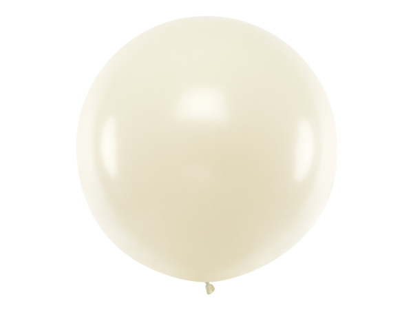 Round Balloon 1m, Metallic Pearl