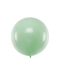 Round Balloon 1m, Pastel Pistachio