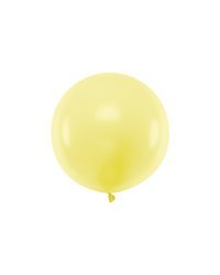 Round Balloon 60cm, Pastel Light Yellow