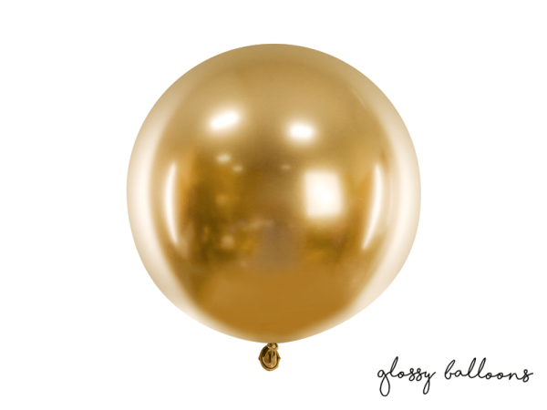 Round Glossy Balloon 60cm, gold