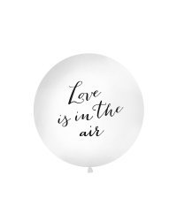 Giant Balloon 1 m, Love is in the air, white