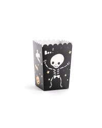 Boxes for popcorn BOO!, mix, 7x7x12.5cm (1 pkt / 6 pc.)