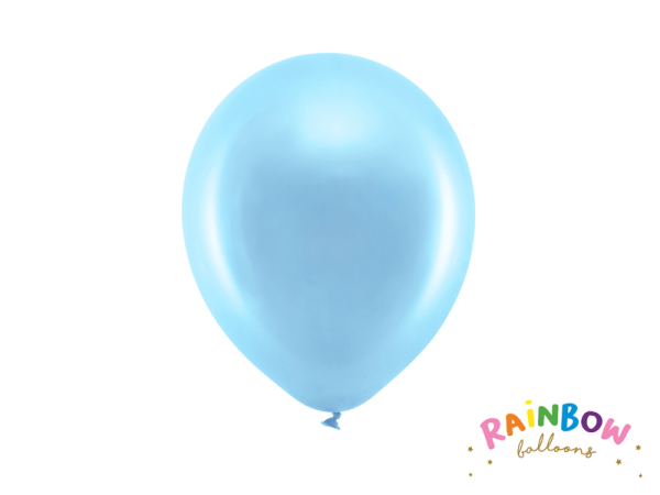 Rainbow Balloons 23cm metallic, blue (1 pkt / 100 pc.)