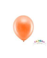 Rainbow Balloons 23cm metallic, orange (1 pkt / 10 pc.)