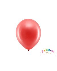 Rainbow Balloons 23cm metallic, red (1 pkt / 100 pc.)